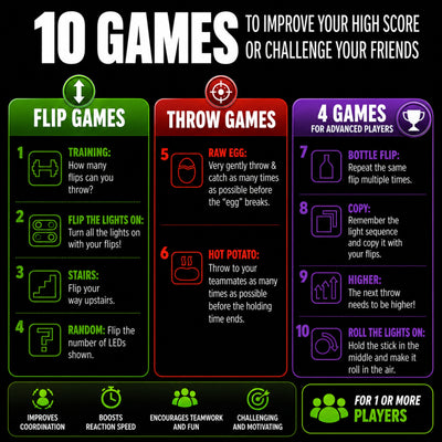 Stickflip 10 electronic flip game modes